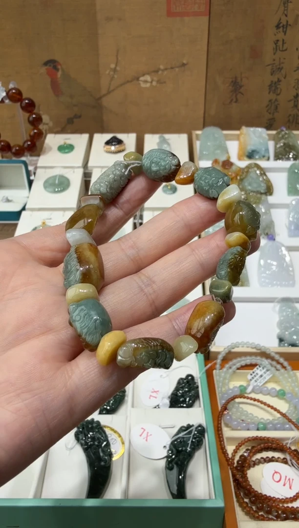 未镶嵌挂件翡翠꧁***꧂A货翡翠多样性孤品