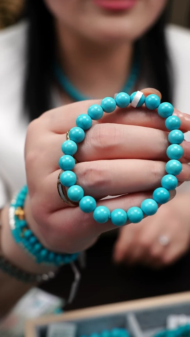 未镶嵌绿松石手串B0226