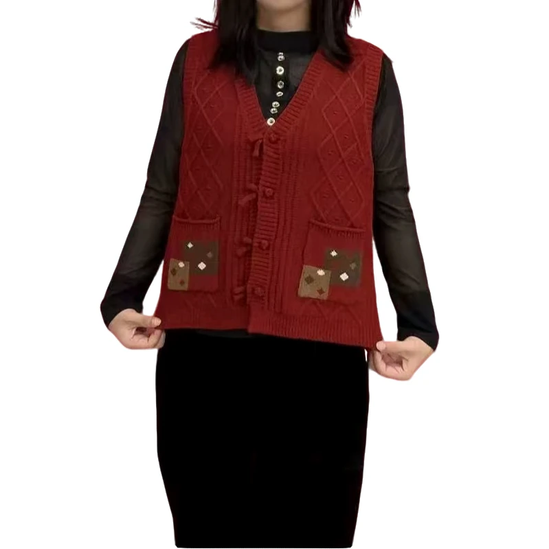 时尚针织马甲/介意色差勿拍针织