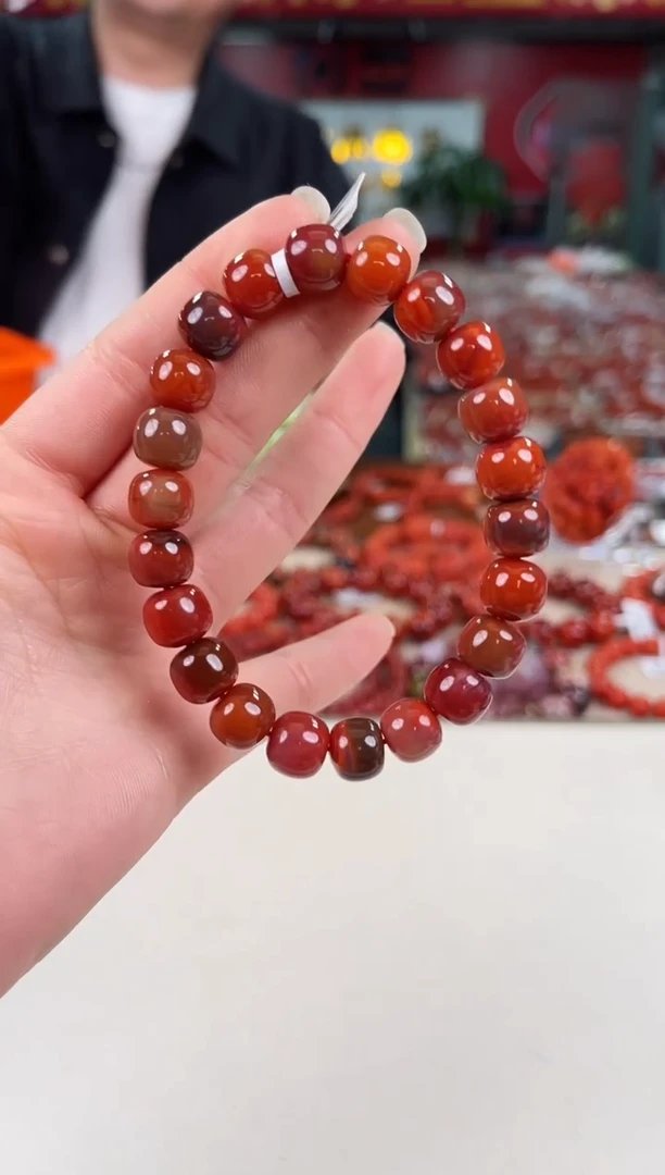 未镶嵌包浆老型手串10+南红玛瑙（多样式发其一）