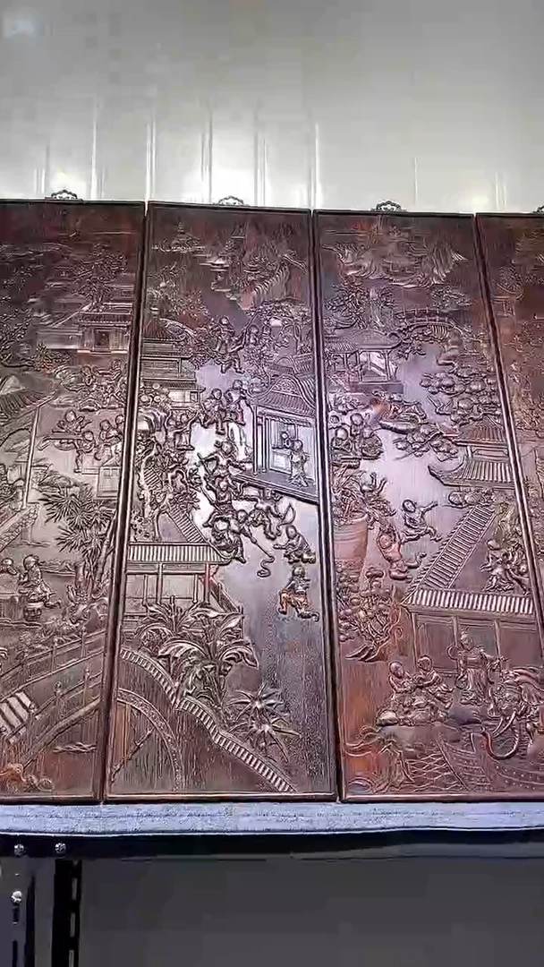 木紫檀雕刻一物一拍