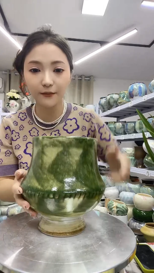 10.6号】陶瓷花盆直播链接  高： 20  口13