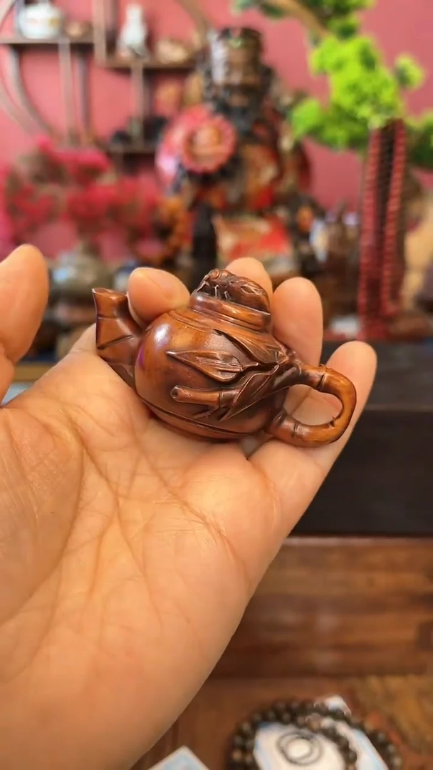 【闪购商品】木中之❤王妍妍批发104-黄杨知了把把壶袋