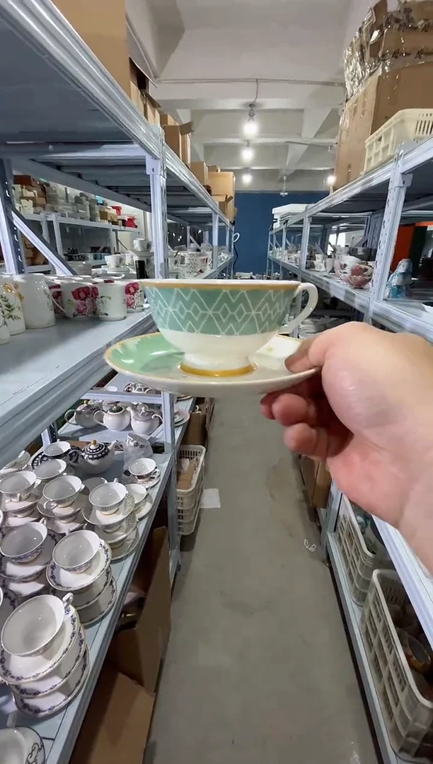 瓷片日用陶瓷（简装）咖啡杯1套
