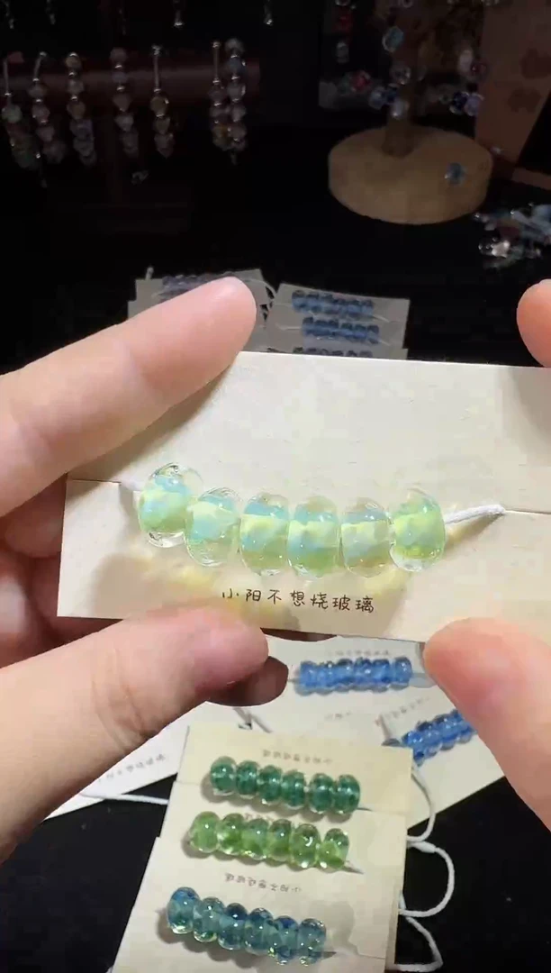 颈饰玻璃手工琉璃珠珠133