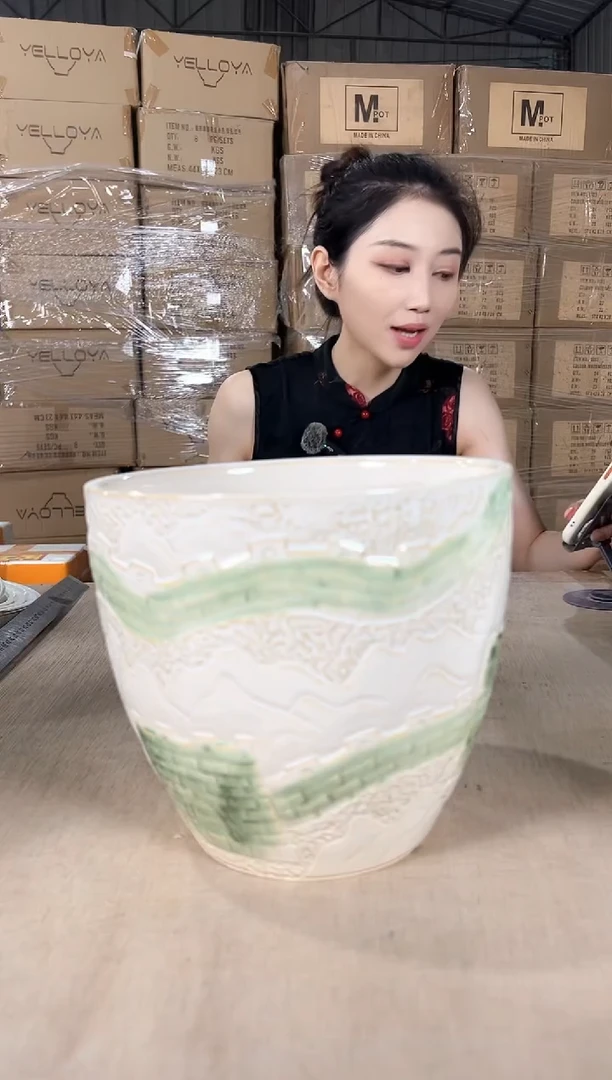 橄榄长城浅绿中号21x19
