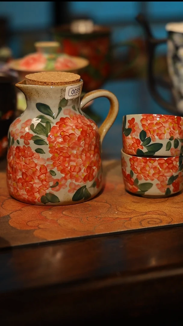 陶瓷景德镇高温釉下彩手工手绘款式@A0035@