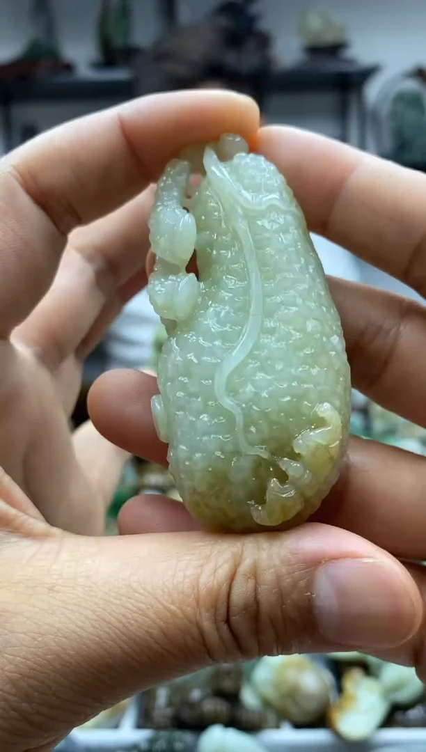 和田玉未镶嵌把件1