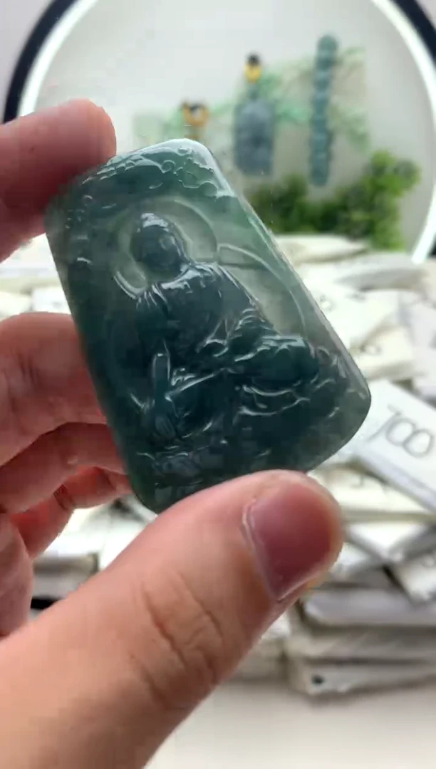翡翠未镶嵌颈饰晚***o挂件