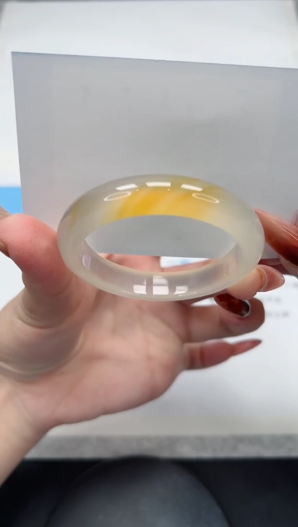 【闪购商品】玛瑙/玉髓手镯未镶嵌272/香槟49.4