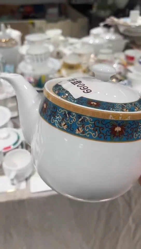 骨瓷茶壶隆达骨瓷