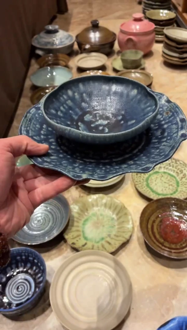 瓷片手工手作苏打蓝一人食套装（福利款）