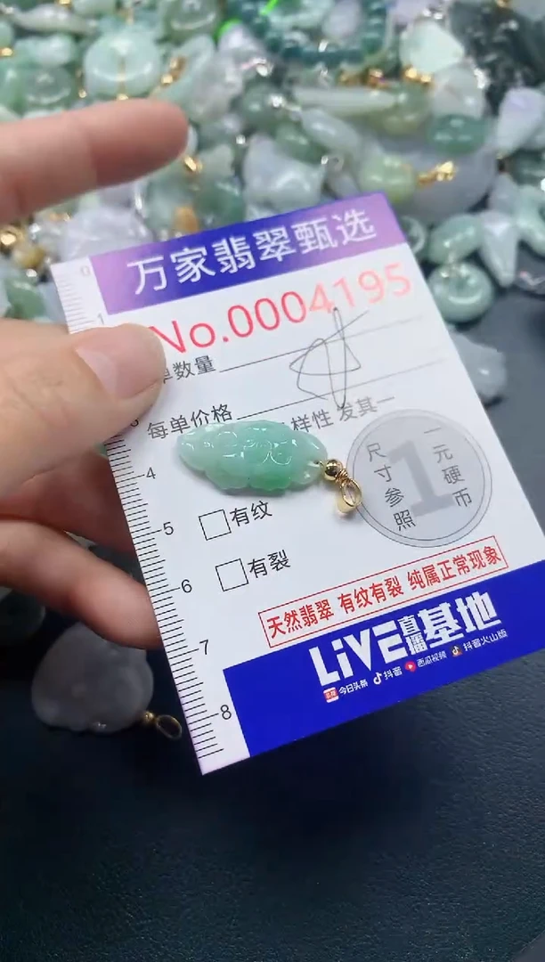 吊坠(不含链)未镶嵌翡翠4195