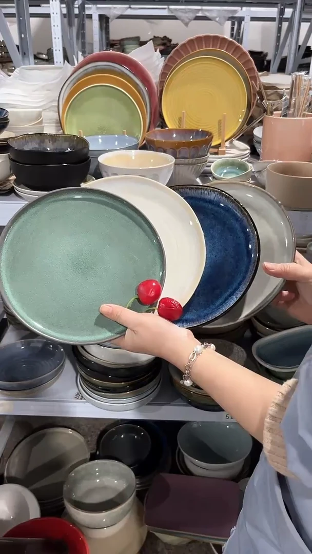 【闪购商品】瓷片外贸尾货瑕疵满20包邮X4 小盘组合