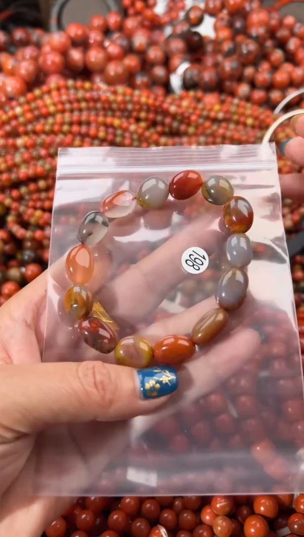 未镶嵌手串南红玛瑙10+