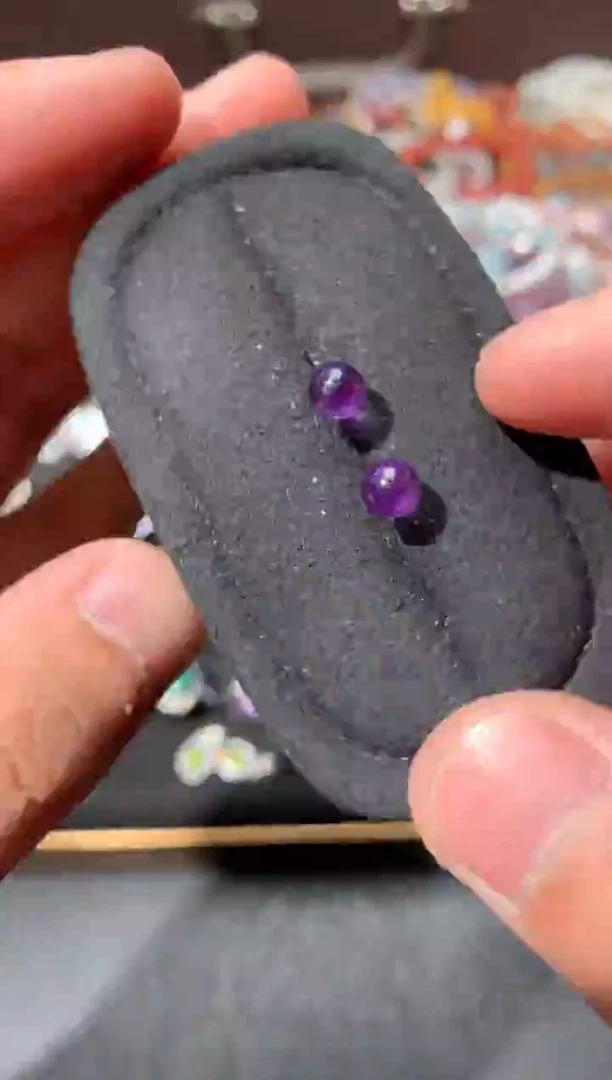 未镶嵌耳饰紫晶W98【多样性发其一】