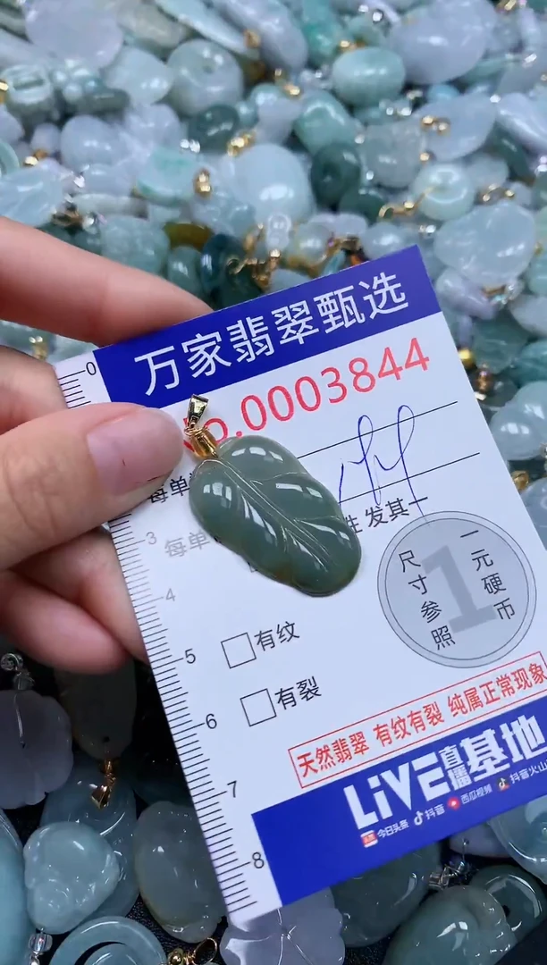 吊坠(不含链)未镶嵌翡翠3844
