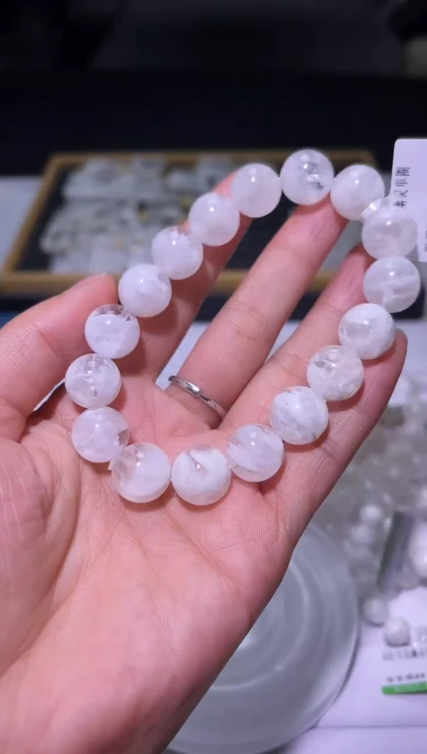 未镶嵌手链水晶X130-12mm雪花幽灵单圈-多样性发其一