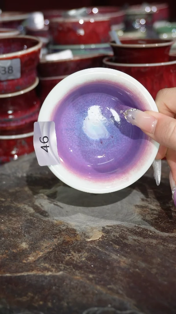 摆件陶精品窑变钧瓷茶器