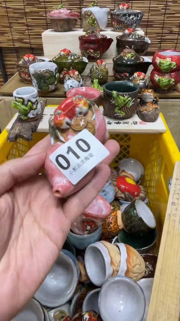 杯010精美粗陶手工柴烧