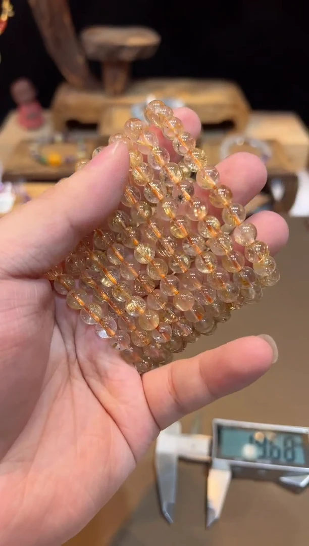 水晶手链未镶嵌多样性发一手饰@@104Y