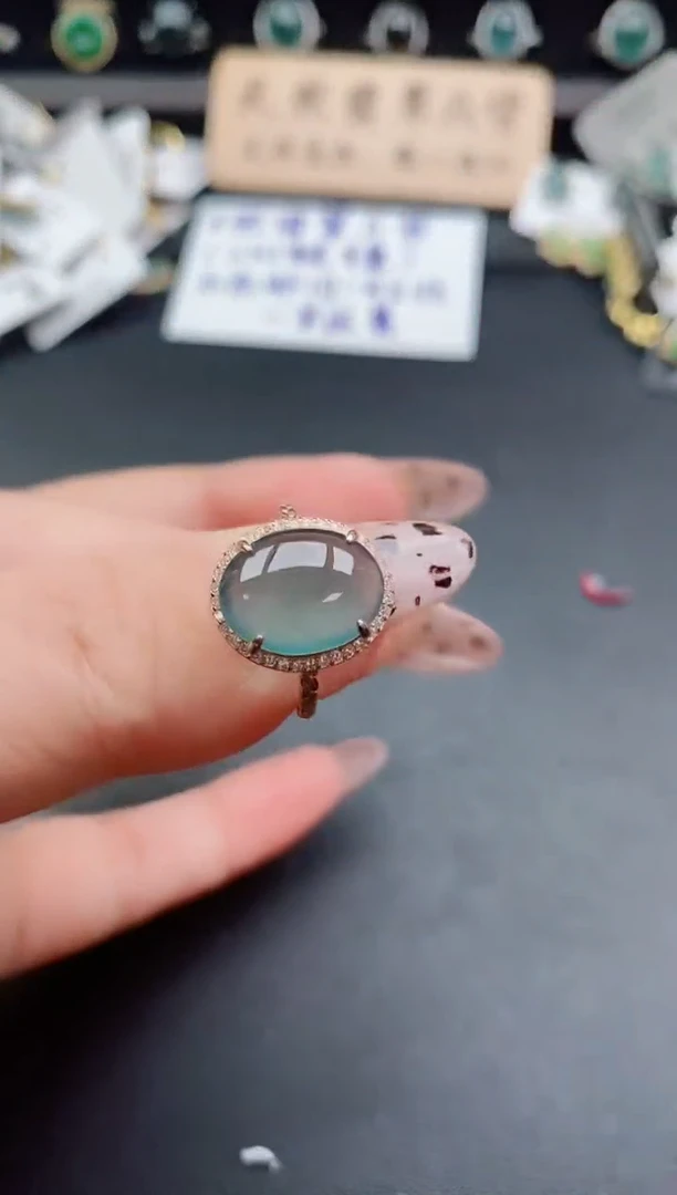 银S925镶嵌戒指翡翠212121