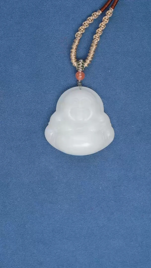 吊坠(赠链)未镶嵌和田玉和田玉大肚佛35MM