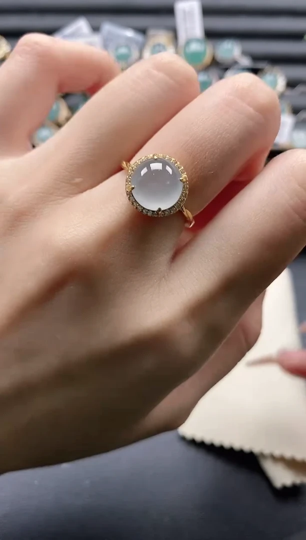 【闪购商品】翡翠戒指银S925镶嵌1111