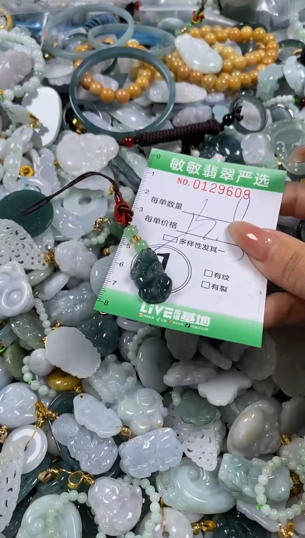 【闪购商品】翡翠颈饰未镶嵌闪购0129609多样性发其一