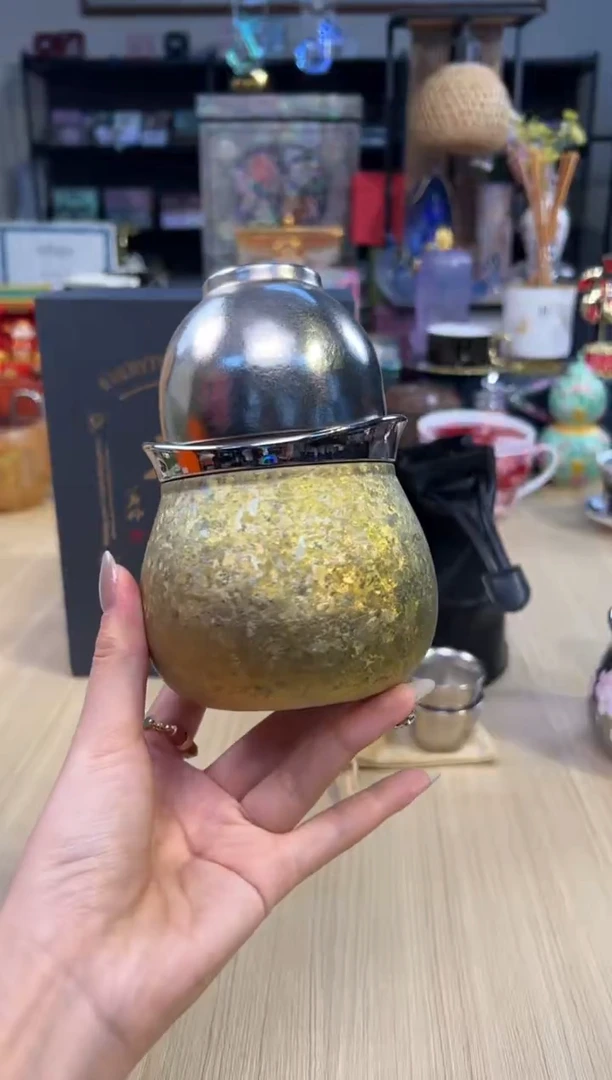 107福禄纯钛旅行套（金色）