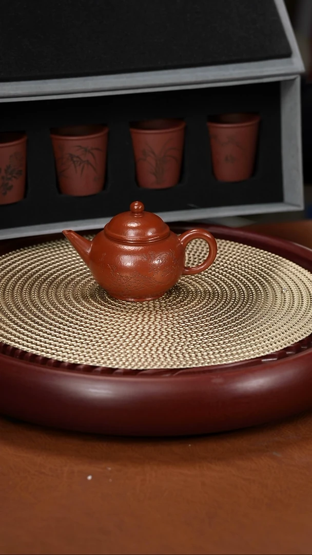 茶壶紫砂谈俊祥 石瓢 一套杯子