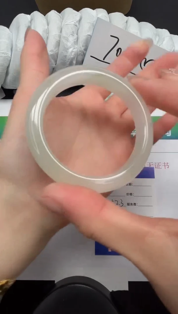 【闪购商品】石英质玉手镯合金58-52.3