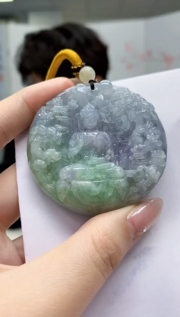 【闪购商品】定制翡翠未镶嵌5145jw-毛货挂件11