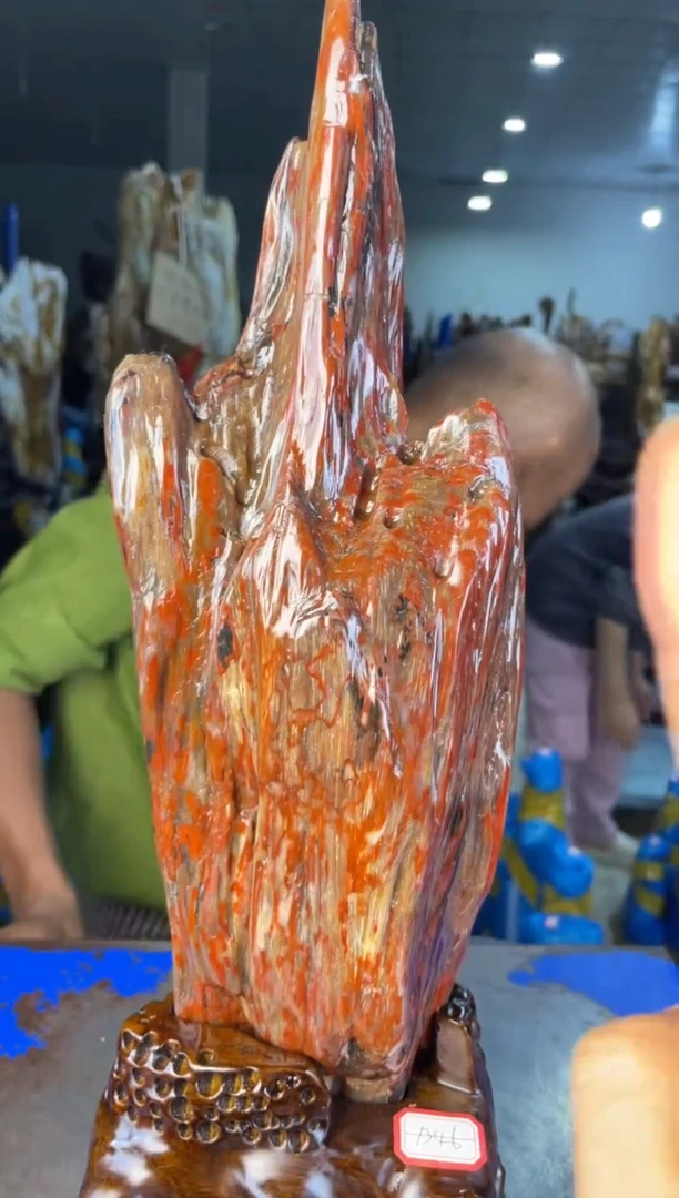 未镶嵌摆件硅化玉37