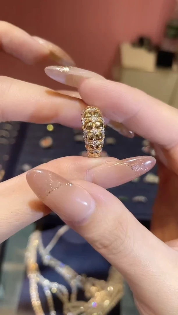 18K金镶嵌戒指钻石   JZ