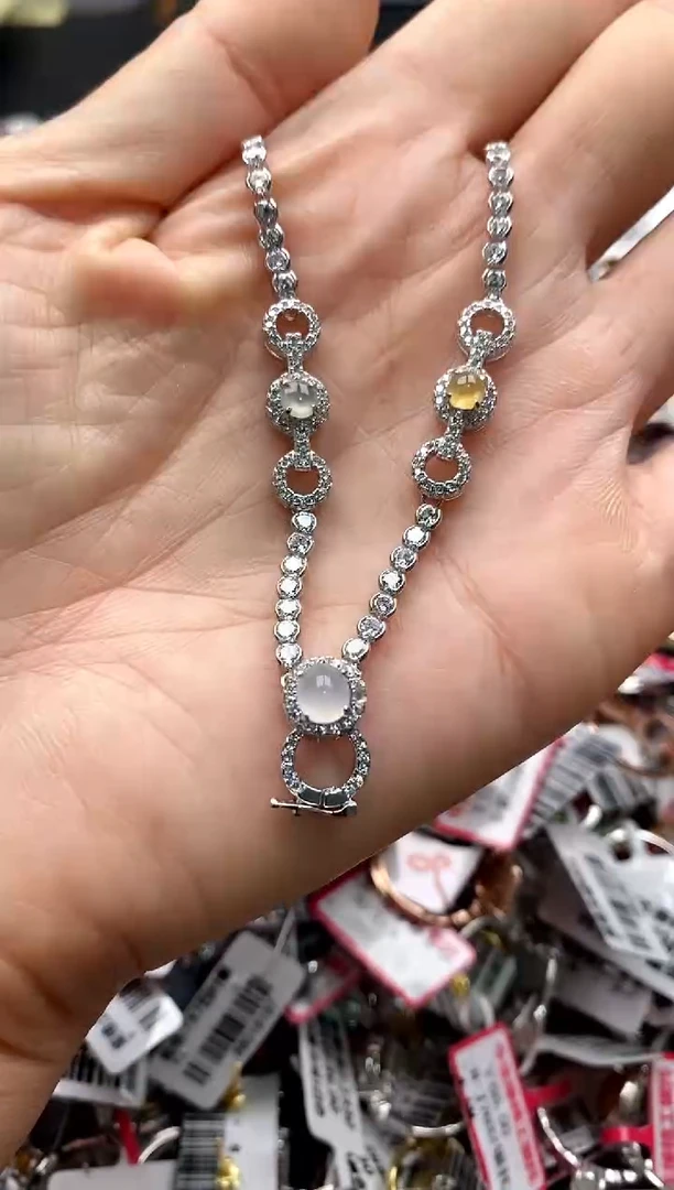 【闪购商品】翡翠戒指银S925镶嵌22222222     2