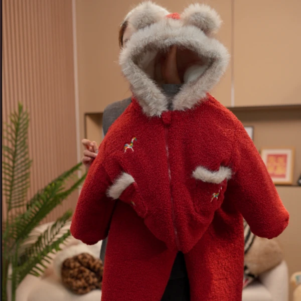 【ZM妈专属】男女童2025新款红色年服极寒系列可以穿到零下20度