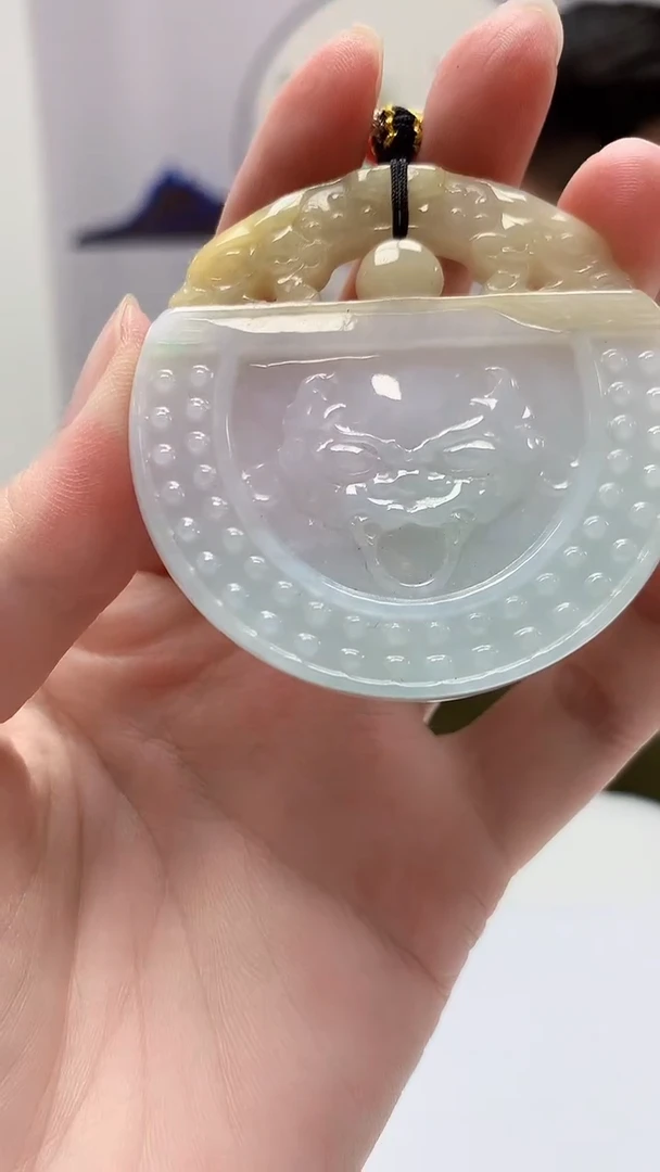 【闪购商品】定制翡翠未镶嵌4917zm-毛货挂件仿古牌42