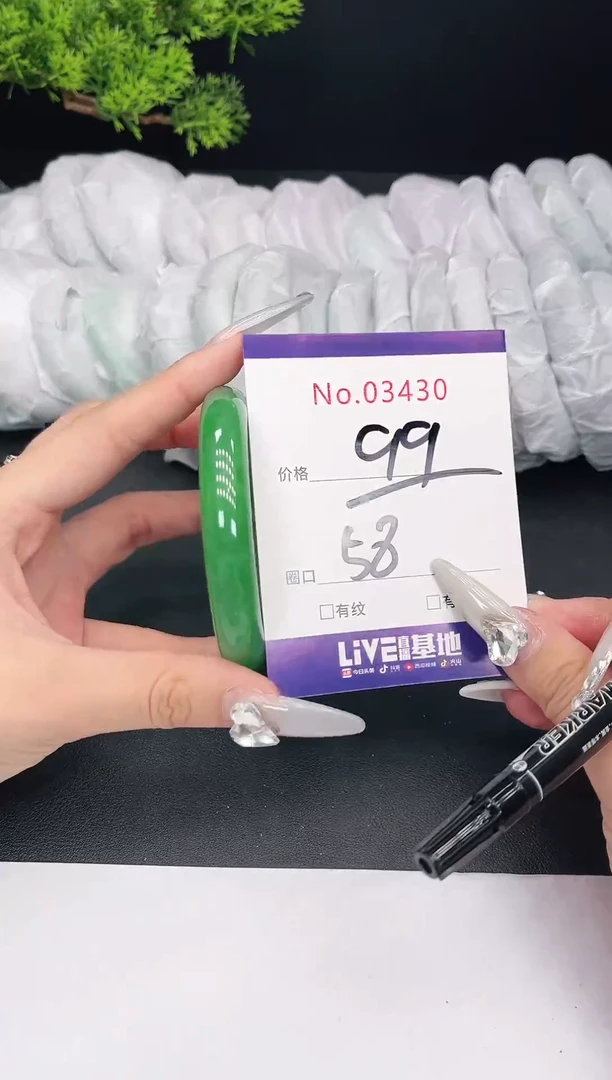 未镶嵌手镯翡翠03430