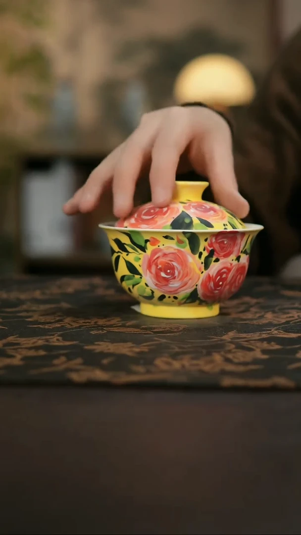 景德镇陶瓷杯碗柴烧多人