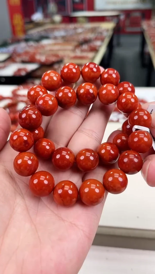 南红玛瑙瓦西手串14+未镶嵌（多样式发其一）