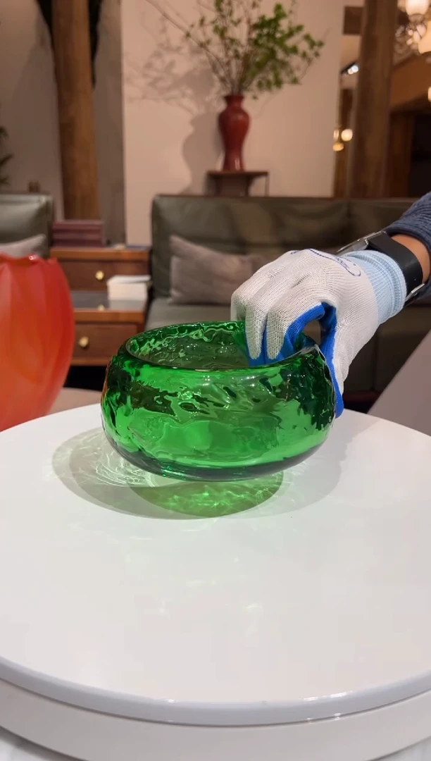 【闪购商品】摆件AJ01010绿色小收纳果碗