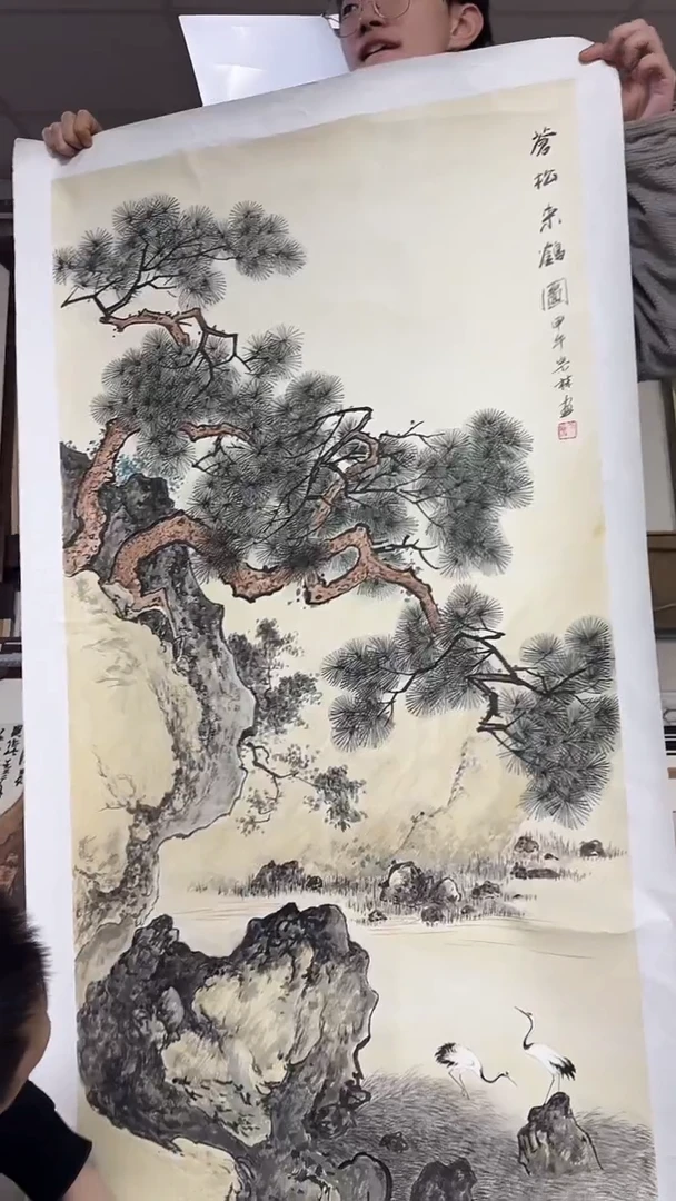 国画王宗林8平尺花鸟