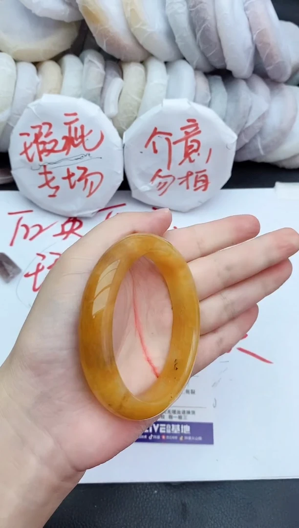 未镶嵌手镯石英质玉瑕疵352+58/59
