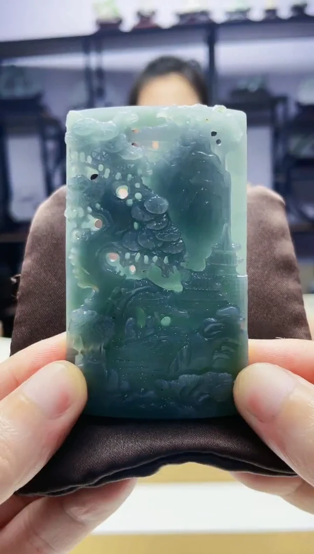 定制翡翠未镶嵌毛货07150128多样性发其一