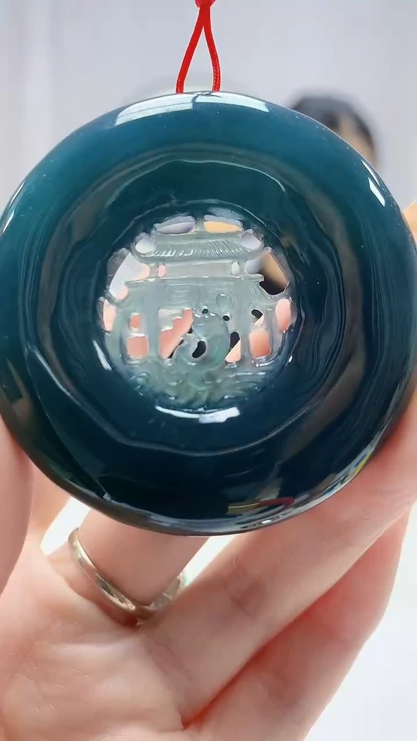 定制翡翠未镶嵌4812DD-毛货挂件60