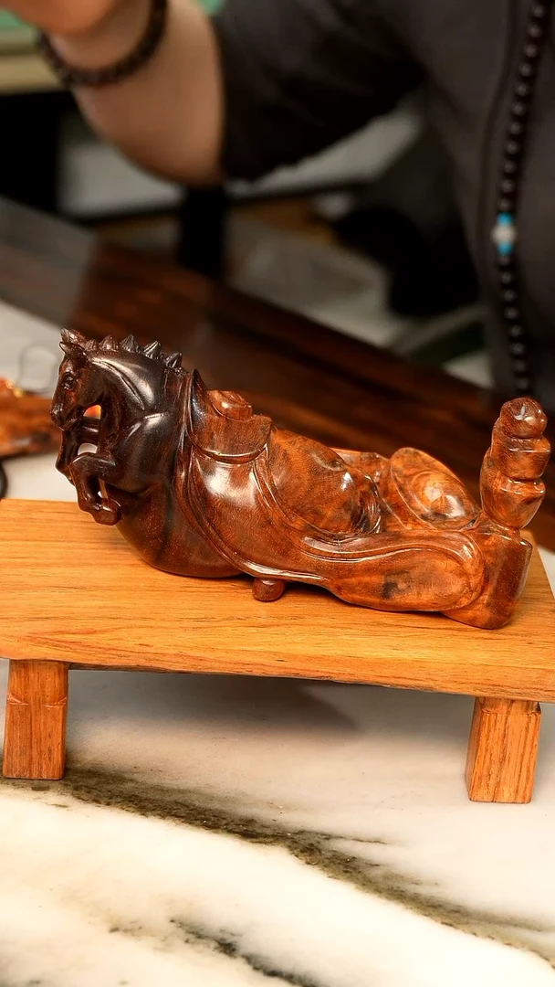 【闪购商品】黄花梨/降香黄檀海黄马上有钱摆件