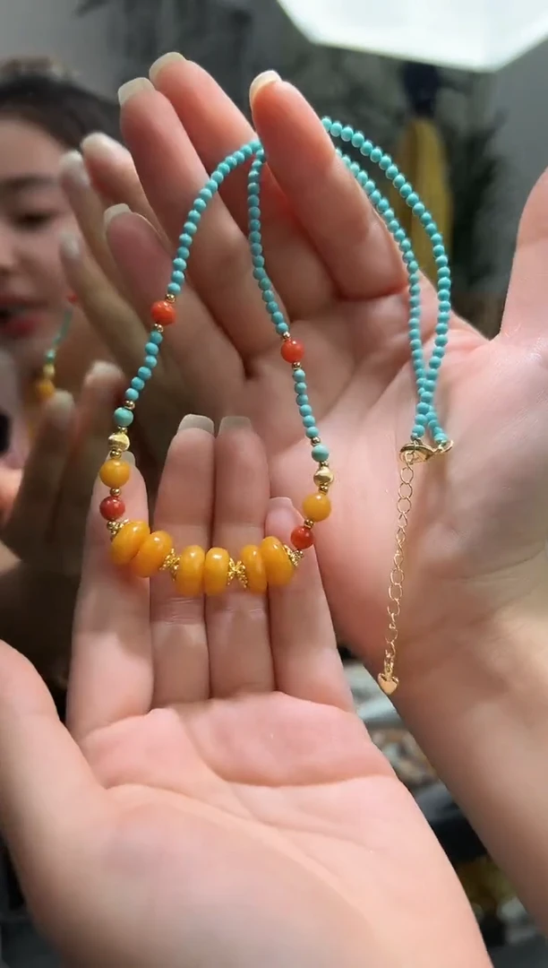 裸石琥珀未镶嵌琥珀蜜蜡吊坠多样性发一条