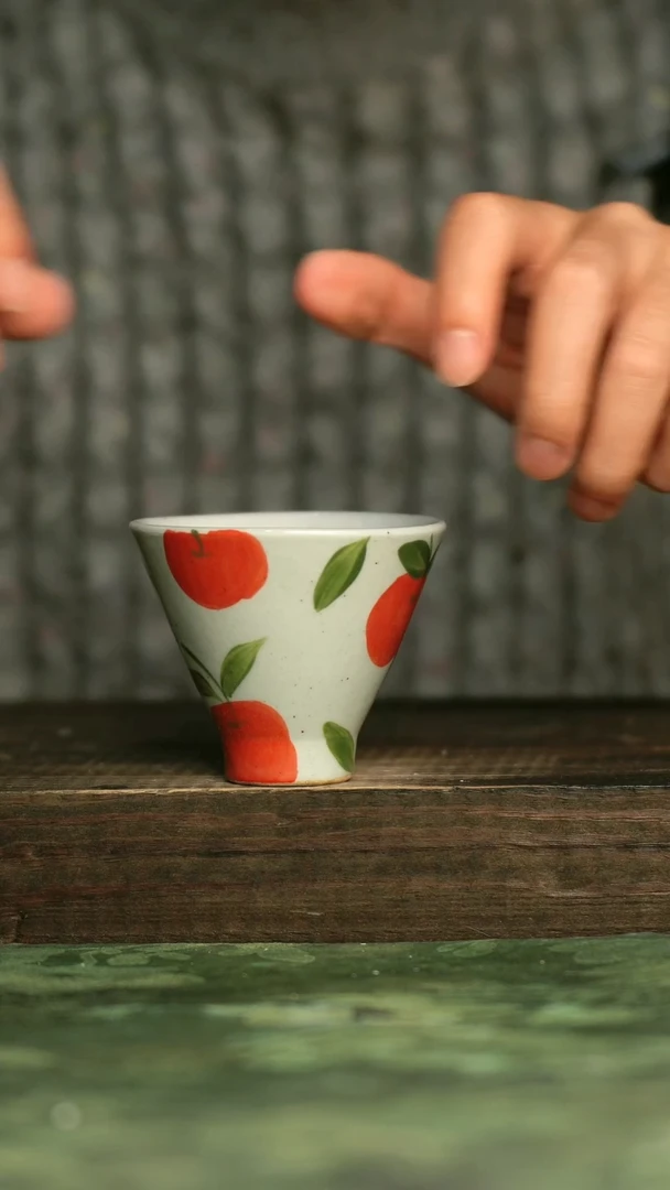 陶瓷青诗集手工手绘瓷器