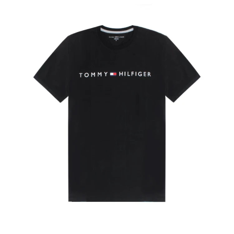 TOMMY HILFIGER  男士胸前字母logo圆领短袖T恤78J4189